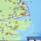 Two flights bound for JFK holding near Norfolk, VA… one continues and one diverts?