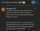 wake up babe, new room idea dropped: marriage counseling with the therapist bot!